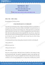 Đề thi học kì 1 Văn 7 Chân trời sáng tạo - Đề số 10